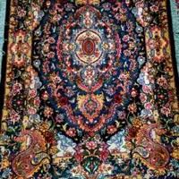 فرش زرنیم سالاری چله ابریشم رج ۴۰