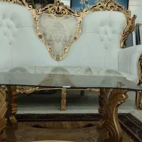 مبل سلطنتی ۹ نفره تاج دار با ۳ عدد عسلی|مبلمان خانگی و میز عسلی|زاهدان, |دیوار