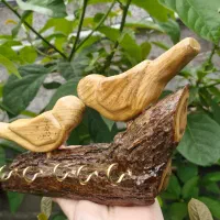 جاکلیدی دیواری طرح پرنده ودولفین چوبی