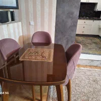 میزنهارخوری۴نفرهدرحدنوباروکش وشیشه