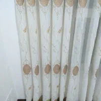 پرده کتان  ژاپن دو عدد هم شکل و هم اندازه۲*۲/۷۰|پرده، رانر، رومیزی|تهران, فلاح|دیوار