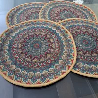زیر بشقابی و زیر قابلمه نسوز سیلیکونی طرح سنتی
