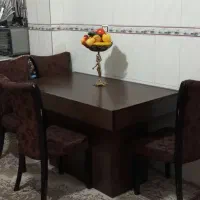 میز ناهارخوری چوب محکم چهارنفره