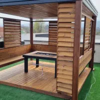 آلاچیق جوشکاری آردواز سردر شیروانی حفاظ سایبان