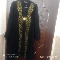 مانتو‌کرپ‌مشکی‌نگین‌کارشده