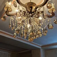 لوستر برنز طرح ورساچه|لوستر و چراغ آویز|شهریار, شهریار|دیوار