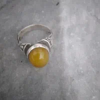 انگشتر شرف شمس رکاب نقره دستساز