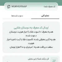 کسب درآمد با دعوت دوستان و آشنایان به ملی گلد