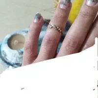 انگشتر سیاه قلم شیک با وزن یک گرم و ۱۱۰ صو