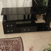 میز تلویزیون شیشه ای نو