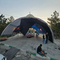اجاره اسپیس  (سازه) غرفه آرایی، ، تونل  با چادر