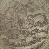 سینی قدیمی کار دست|کلکسیون اشیاء عتیقه|اصفهان, دستگرده|دیوار