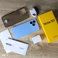 Realme note 50، ram4، 256gb storage، sky blue، new