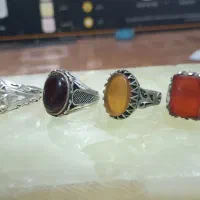 انگشتر عقیق و سیترین و شرف الشمس|جواهرات|قم, صفاشهر|دیوار