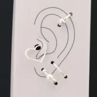 گوشواره نقره پک 4 تایی