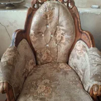 مبل سلطنتی 9نفره چوب گردوسالم جنس خوب