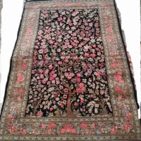 فرش دست بافت زمینه ابریشم ۲ متری