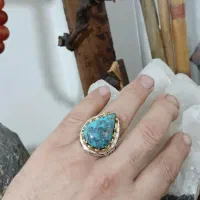 انگشتره فیروزه شاهکاره استاد ماهان|جواهرات|رباطکریم, رباطکریم|دیوار