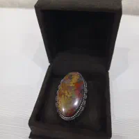 انگشتر نقره با نگین شجرمرجانی کمیاب|جواهرات|پرند, فاز ۶|دیوار