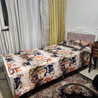 تخت خواب تک نفره جکدار به همراه تشک