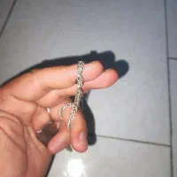 زنجیر نقره دولاین با پلاک زیبا دست ساز 27گرم|جواهرات|فردیس, قریشی|دیوار