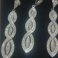 ست گوشواره وگردنبندخارجی نقره فوق العاده زیبا|جواهرات|تهران, آرژانتین|دیوار