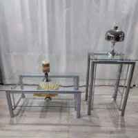 دوعدد میز شیشه ایی خارجی