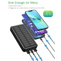 پاور بانک خورشیدی ۳۰۰۰۰۰ میلی آمپر مدل M30000