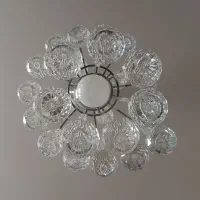 لوستر پذیرایی و آشپزخانه با اتاق خواب