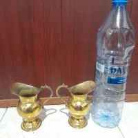 یک جفت پارچ برنجی زیبا|صنایع دستی و سایر لوازم تزئینی|نور, |دیوار