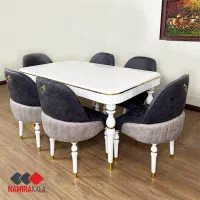 میز غذاخوری نیکا|میز و صندلی غذاخوری|قشم, |دیوار