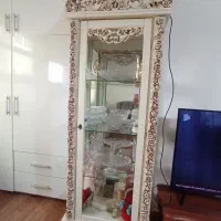 بوفه سفید اینه دار|بوفه، ویترین، کنسول|رشت, سلیمانداراب|دیوار