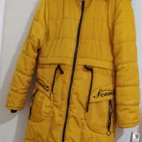 کاپشن کلاه دار دخترانه سایز 46 شیک و سالم