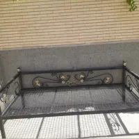 تولید و فروش تخت سنتی فلزی بارنگ کوره ای|تخت و سرویس خواب|اردکان, |دیوار