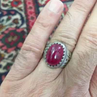 انگشتریاقوت دانه اناری زیبا|جواهرات|بن, |دیوار