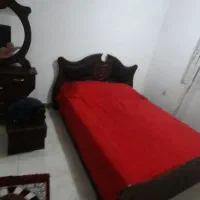 سرویس خواب کامل با تشک خوشخواب فنری همراه دو کمد