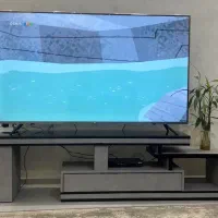 میز تلویزیون دوتکه جنس چوب
