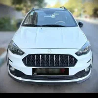 اطلسgسفید مشکی سانروف دار