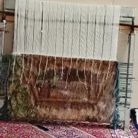 تابلوفرش کوچه باغ|تابلو فرش|تهران, راه آهن|دیوار