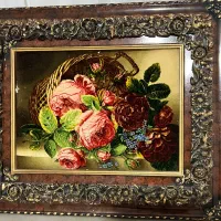 تابلو فرش دستبافت چله ابریشم