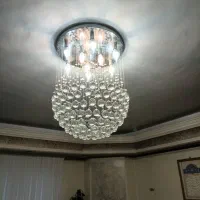 دو عدد لوستر کریستالی