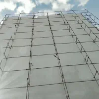 سیمان کاری شیب بندی دیوار چینی