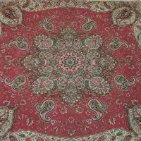 رومیزی مربع ترمه ی اصل (یک جفت)
