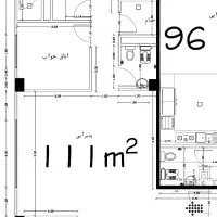 آپارتمان ۱۱۱متری بهشت سه خواب استانداری