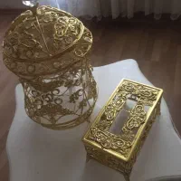 سطل آشغال با جای دستمال کاغذی اصل ترک