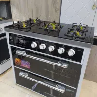 اجاق گاز صفحه شیشه و استیل مدل مدرن/نگین پارس/تکنو|اجاق گاز و لوازم برقی پخت‌وپز|مشهد, طلاب|دیوار