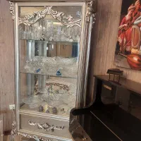 ویترین چوبی ورق نقره