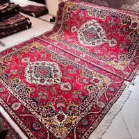 جفت ۶متری دستبافت تبریز لاکی نقشه بسار زیبا