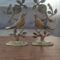 دو عدد دکور پرنده برنز