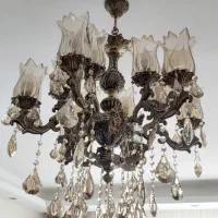 لوستر ۶ و ۵ شاخه برنزی|لوستر و چراغ آویز|تهران, تهرانسر شرقی|دیوار